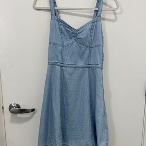H&M Light Blue Chambray Dress